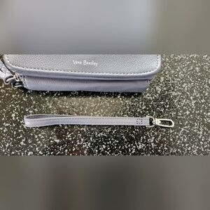 Vera Bradley Leather RFID 3 in 1 crossbody purse gray